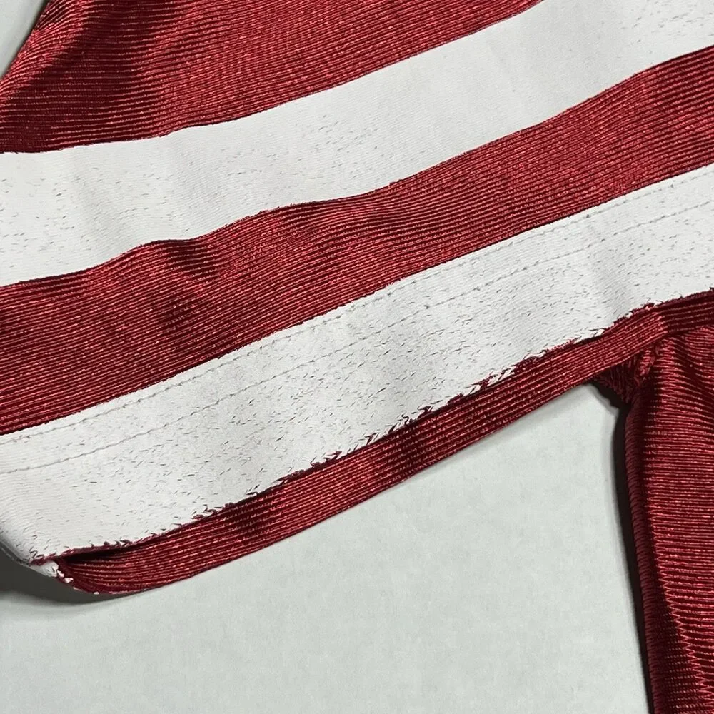 Nebraska Cornhuskers Jersey Mens Medium Red White NCAA Football Adidas #10